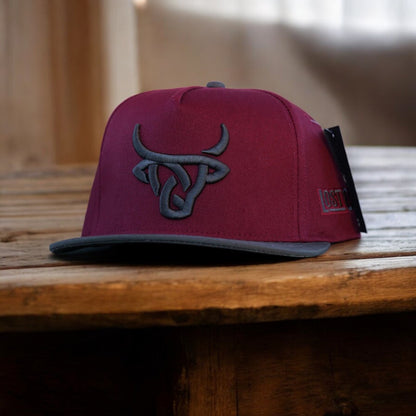 Gorra Lost Calf Original Maroon/Grey Flat