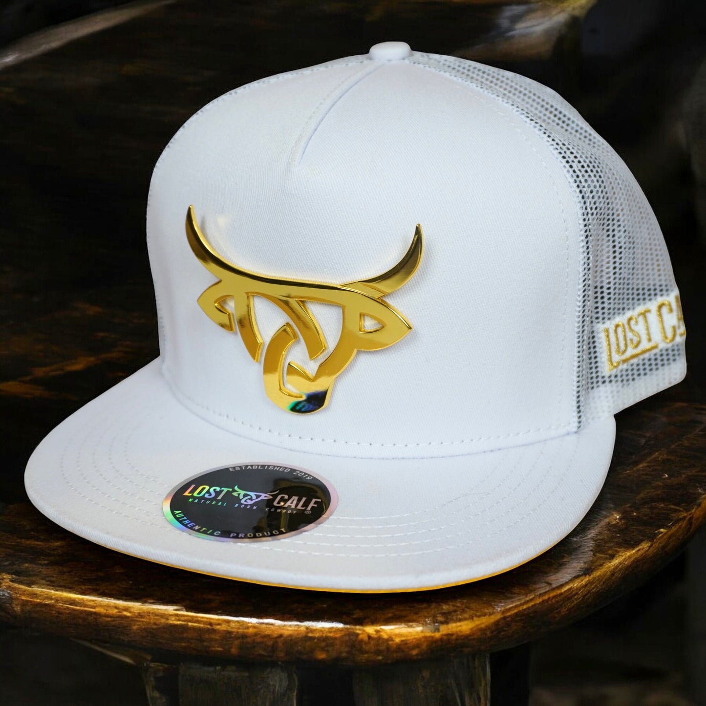 Gorra Lost Calf Original Iron Gold White