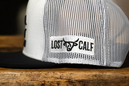 Gorra Lost Calf Original LC Logo Flat Black/White