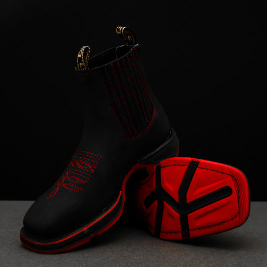 Botines vaqueros nobuck suela doble densidad