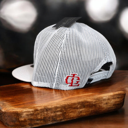 Gorra Lost Calf Original Flat Plate White/Red