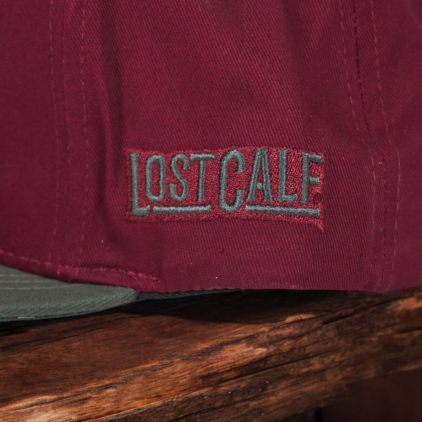 Gorra Lost Calf Original Maroon/Grey Flat