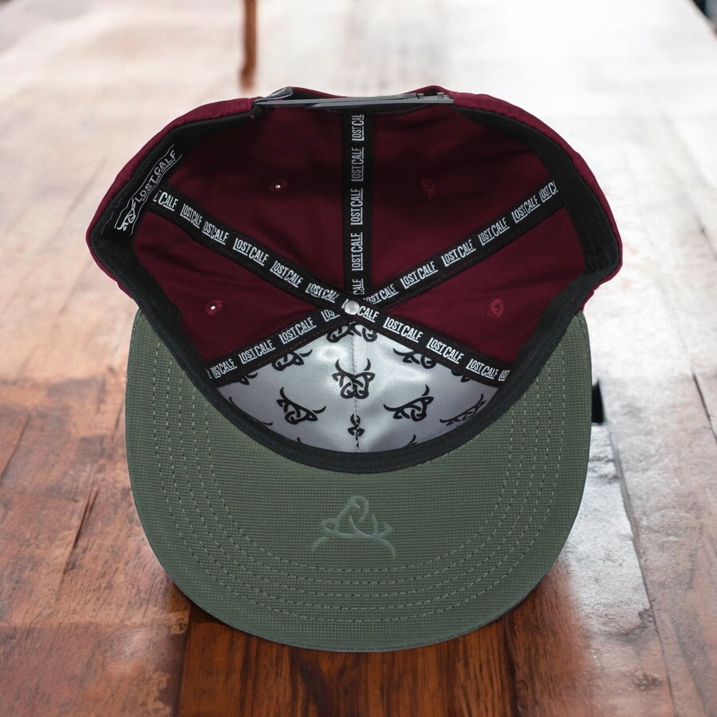 Gorra Lost Calf Original Maroon/Grey Flat