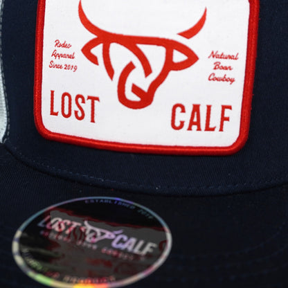 Gorra Lost Calf Original Flat Plate Navy/White