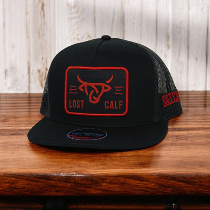 Gorra Lost Calf Original Flat Plate Red/Black