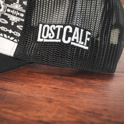 Gorra Lost Calf Original Shima white/Black Curve