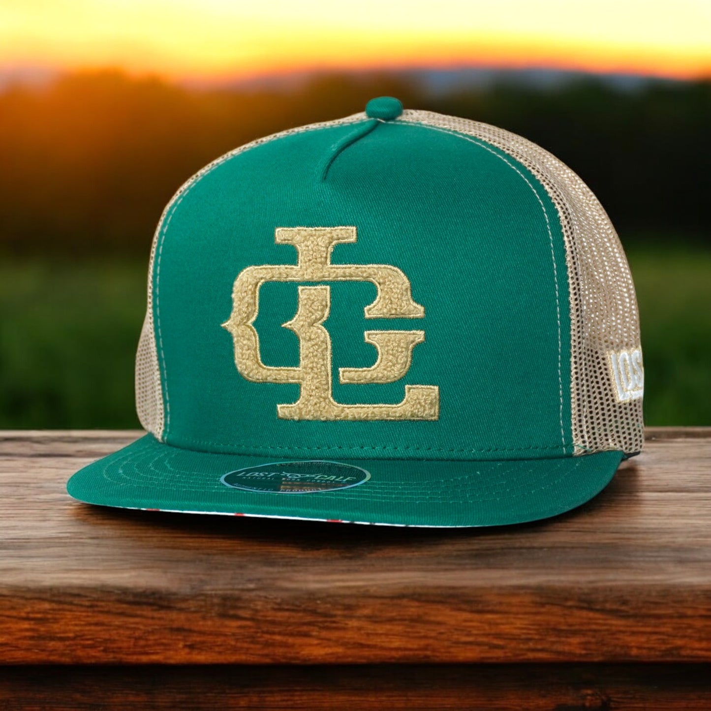 Gorra Lost Calf Original LC Logo Evergreen